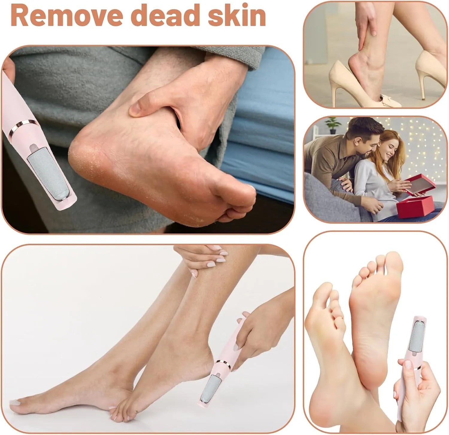 Zylo Electric Foot Callus Remover for Smooth and Soft Heels